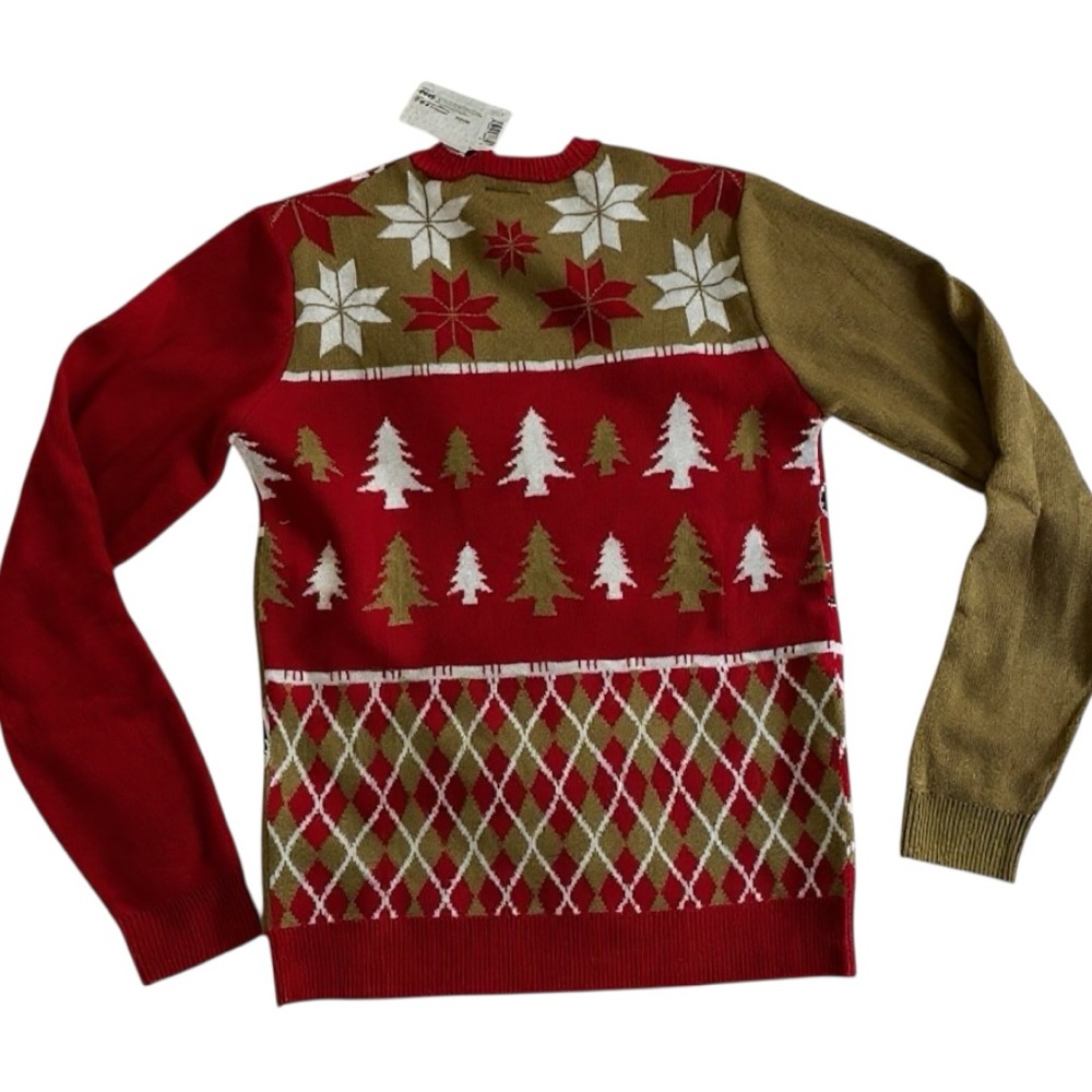 San Francisco 49ers FOCO NFL Busy Block Ugly Sweater Size S NWT - Picture 2 of 8